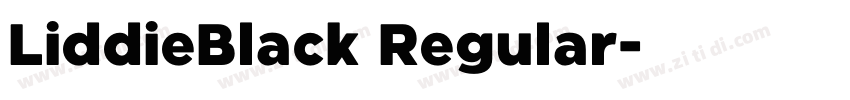 LiddieBlack Regular字体转换